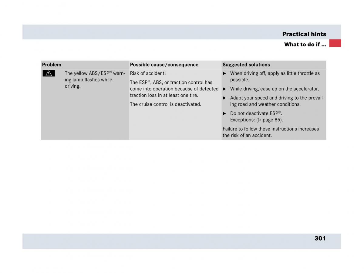 Mercedes Benz SLR McLaren R199 owners manual / page 302