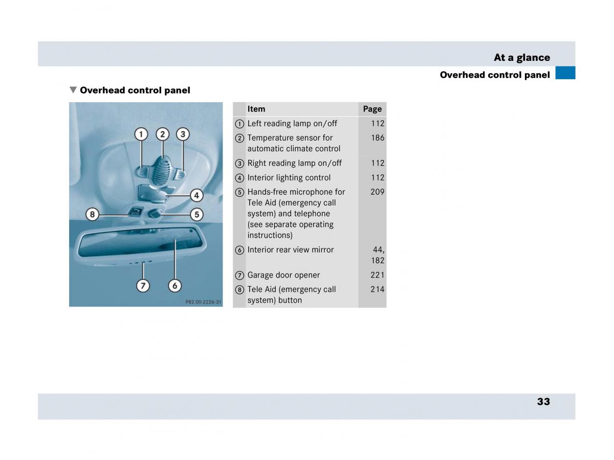 Mercedes Benz SLR McLaren R199 owners manual / page 34