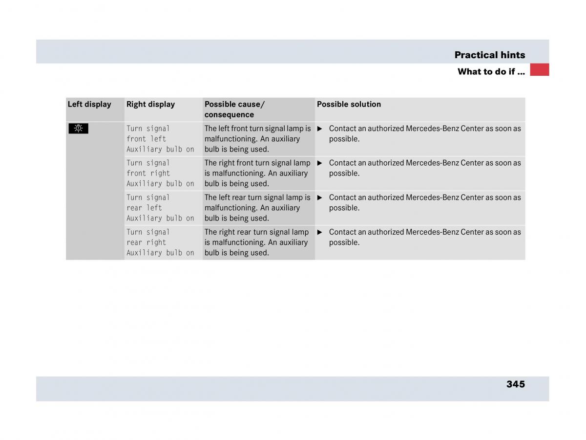 Mercedes Benz SLR McLaren R199 owners manual / page 346