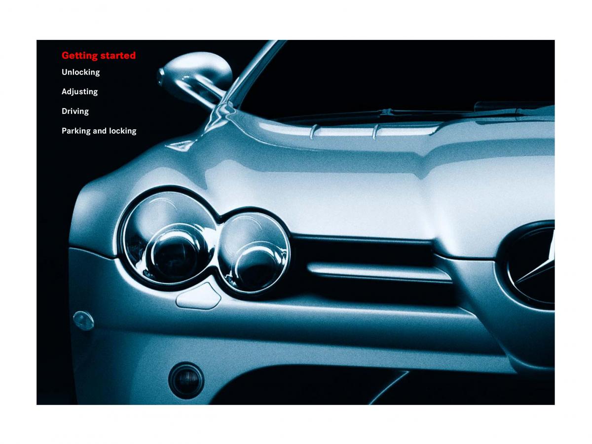 Mercedes Benz SLR McLaren R199 owners manual / page 37