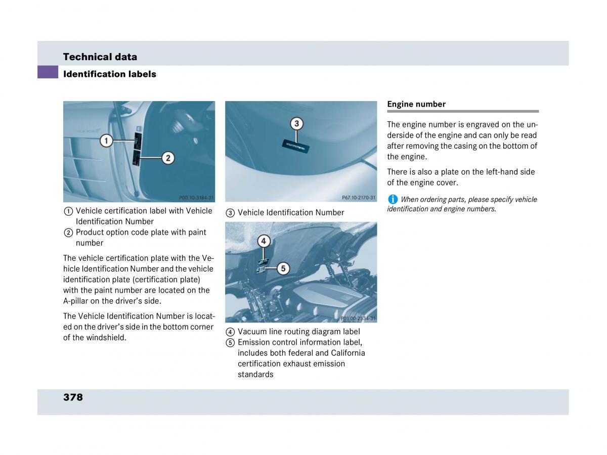 Mercedes Benz SLR McLaren R199 owners manual / page 379