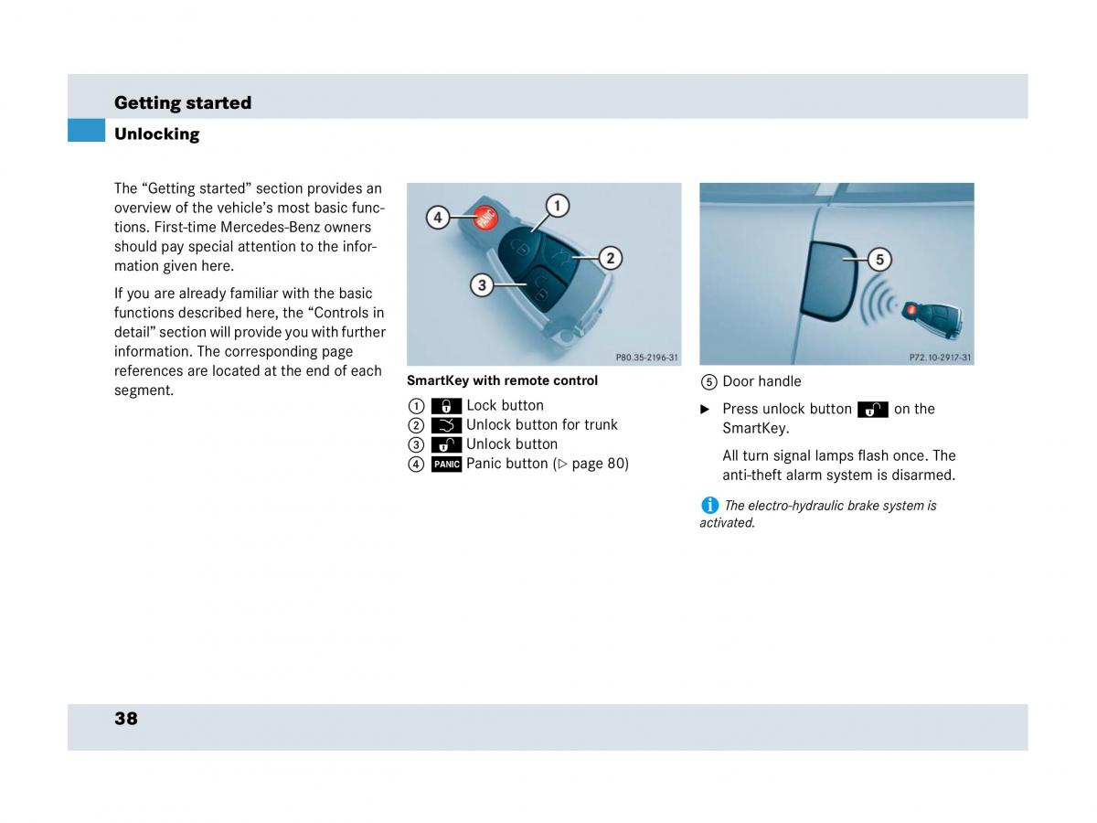 Mercedes Benz SLR McLaren R199 owners manual / page 39