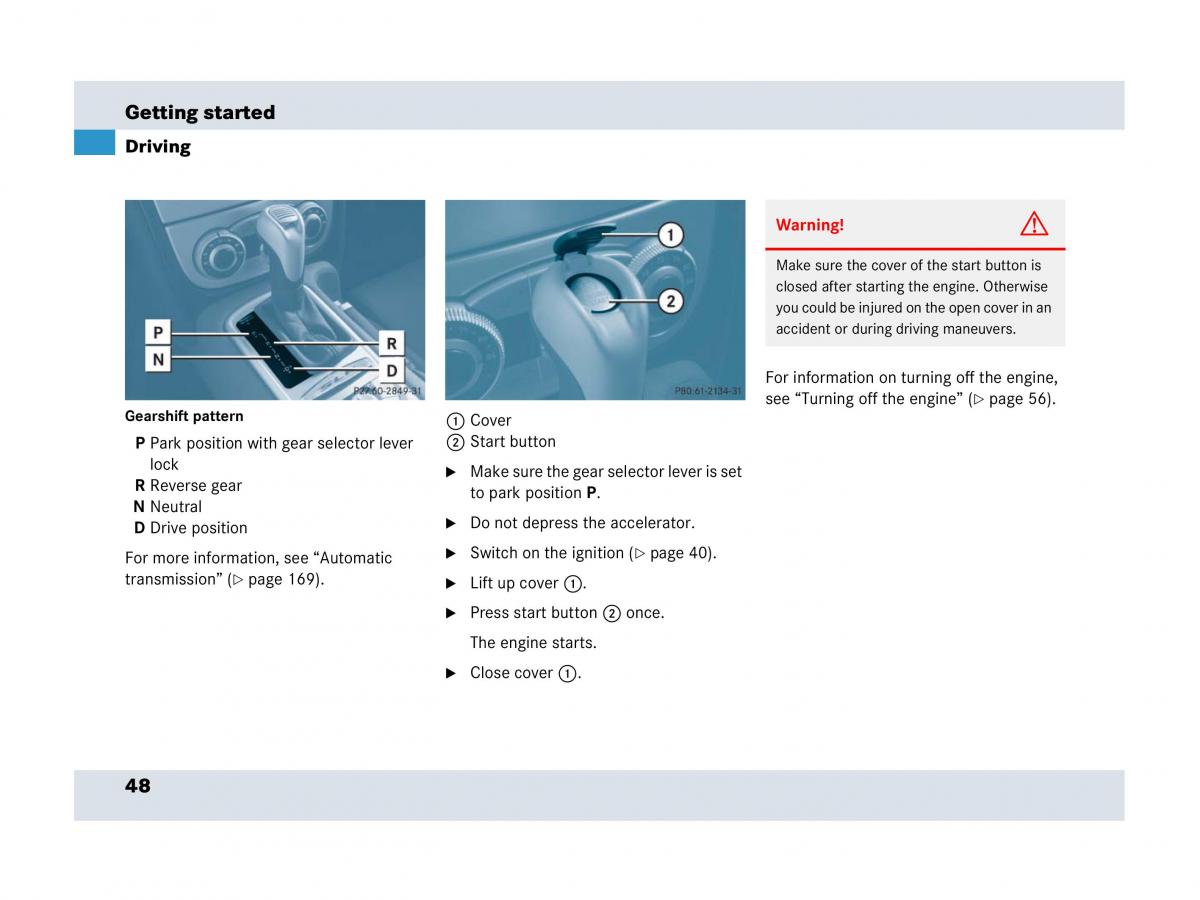 Mercedes Benz SLR McLaren R199 owners manual / page 49