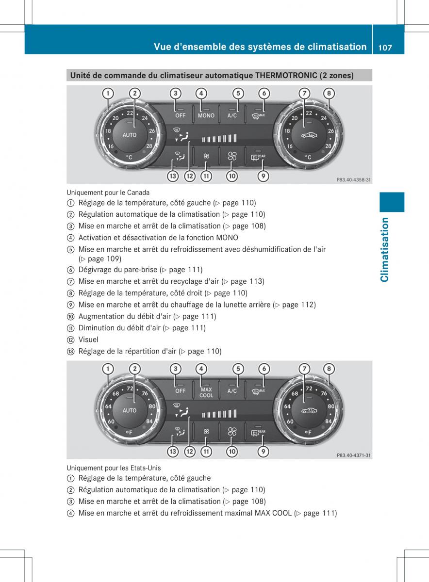 Mercedes Benz SLS AMG Coupe C197 manuel du proprietaire / page 109