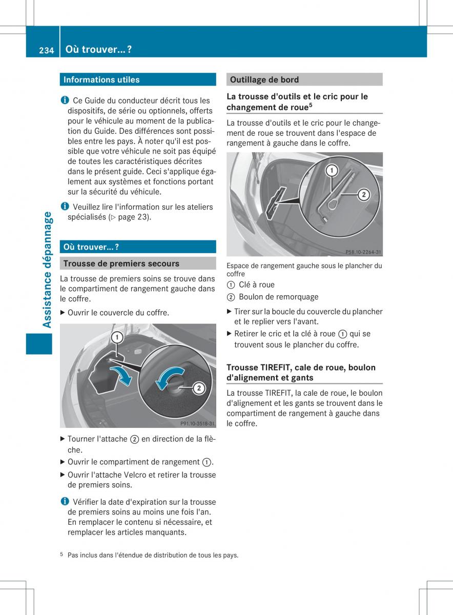 Mercedes Benz SLS AMG Coupe C197 manuel du proprietaire / page 236