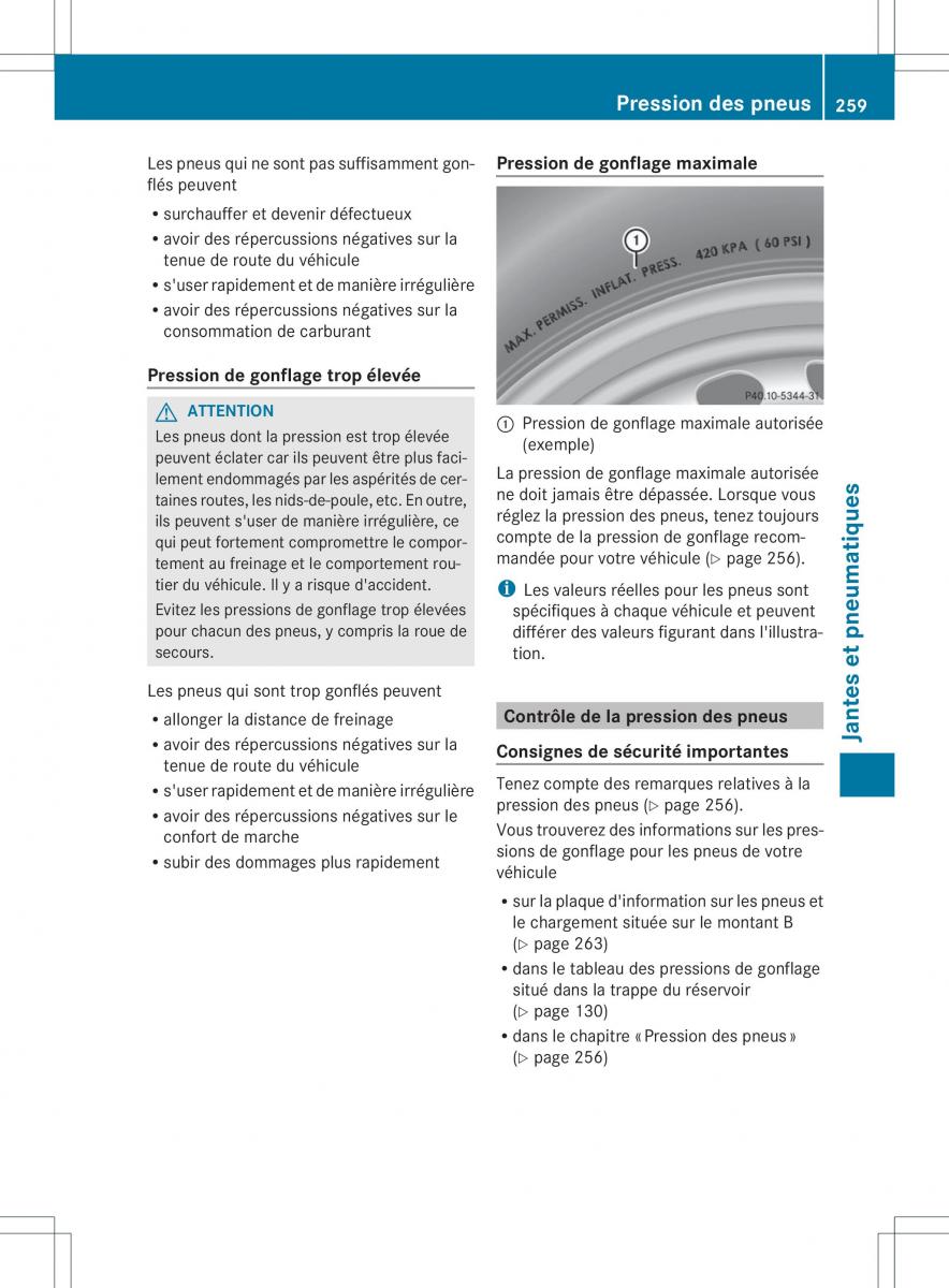 Mercedes Benz SLS AMG Coupe C197 manuel du proprietaire / page 261