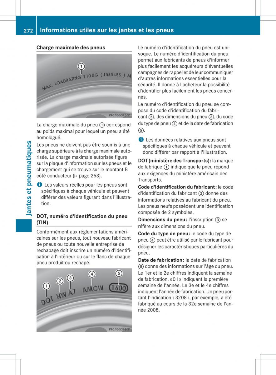 Mercedes Benz SLS AMG Coupe C197 manuel du proprietaire / page 274