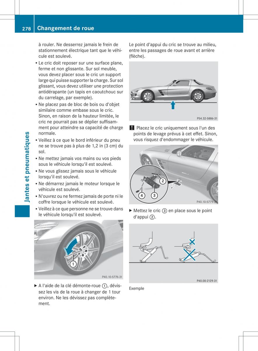 Mercedes Benz SLS AMG Coupe C197 manuel du proprietaire / page 280