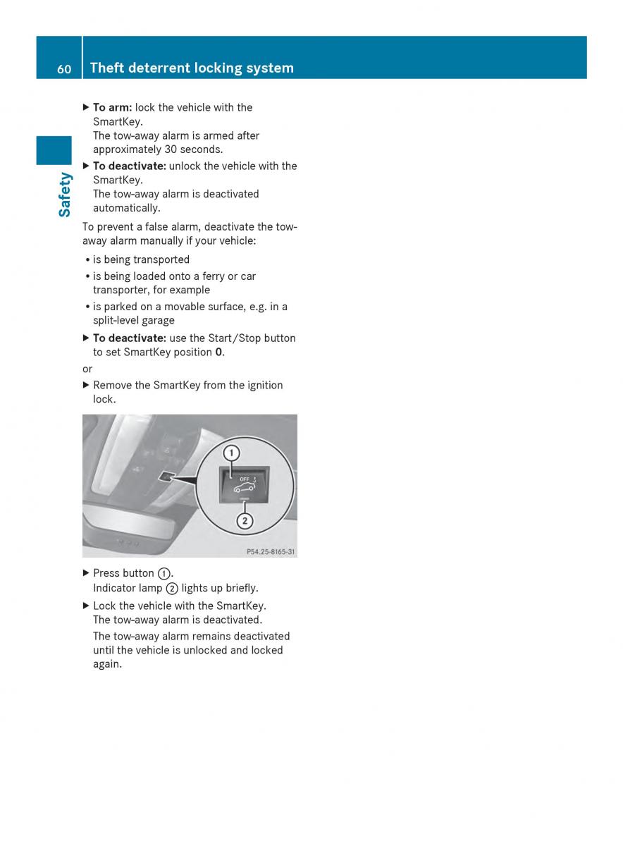 Mercedes Benz SLS AMG Coupe Roadster C197 owners manual / page 62