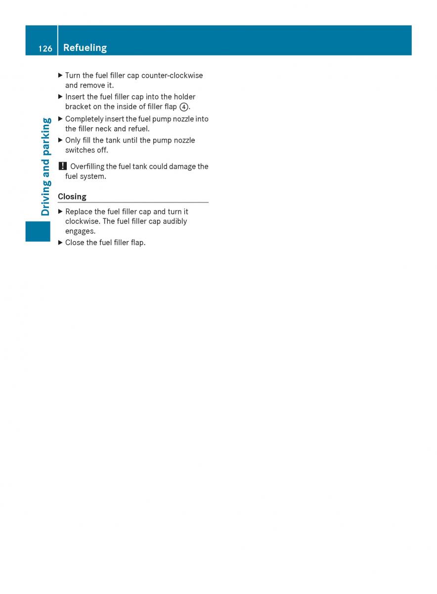 Mercedes Benz SLS AMG Coupe Roadster C197 owners manual / page 128