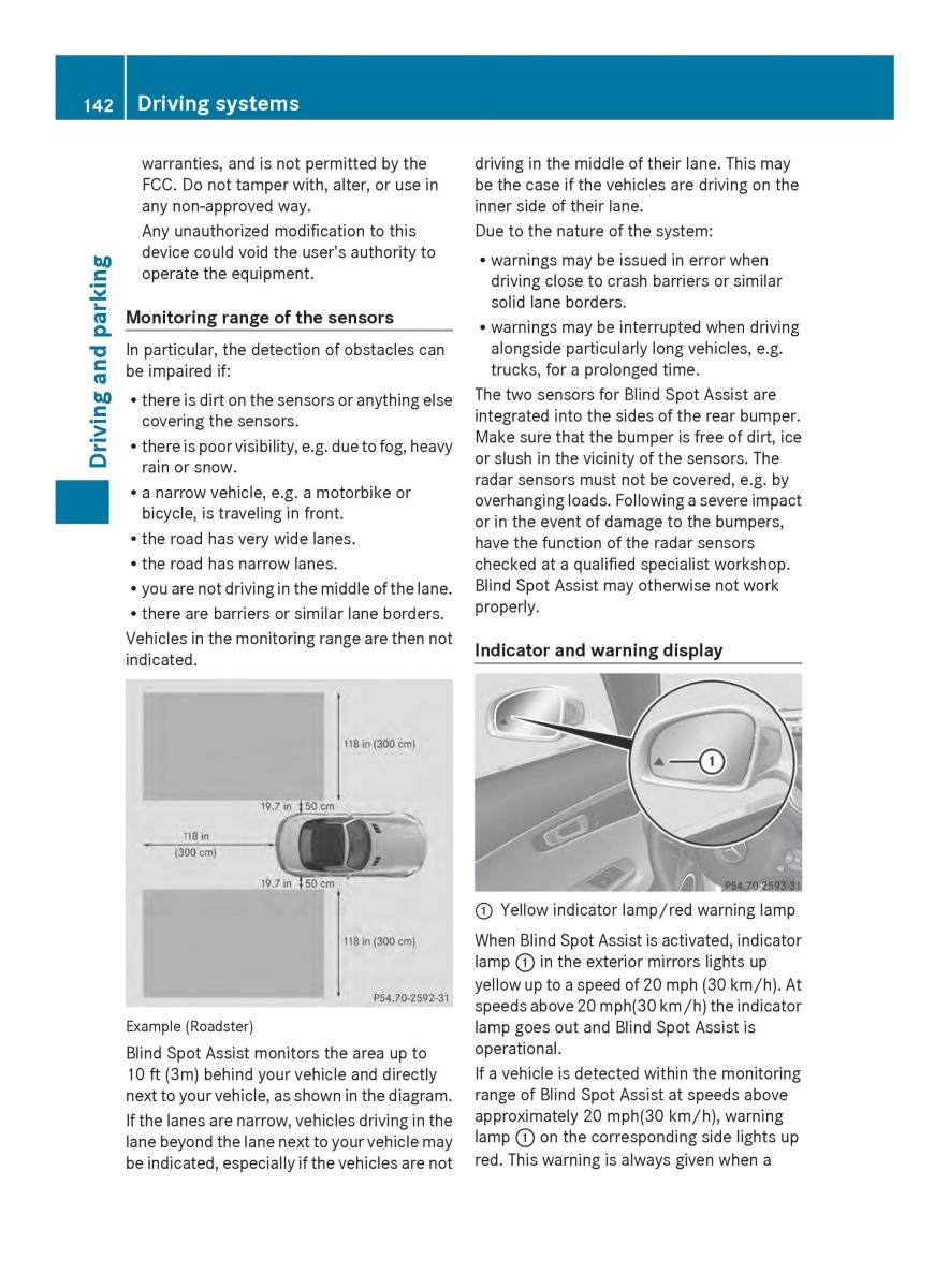 Mercedes Benz SLS AMG Coupe Roadster C197 owners manual / page 144