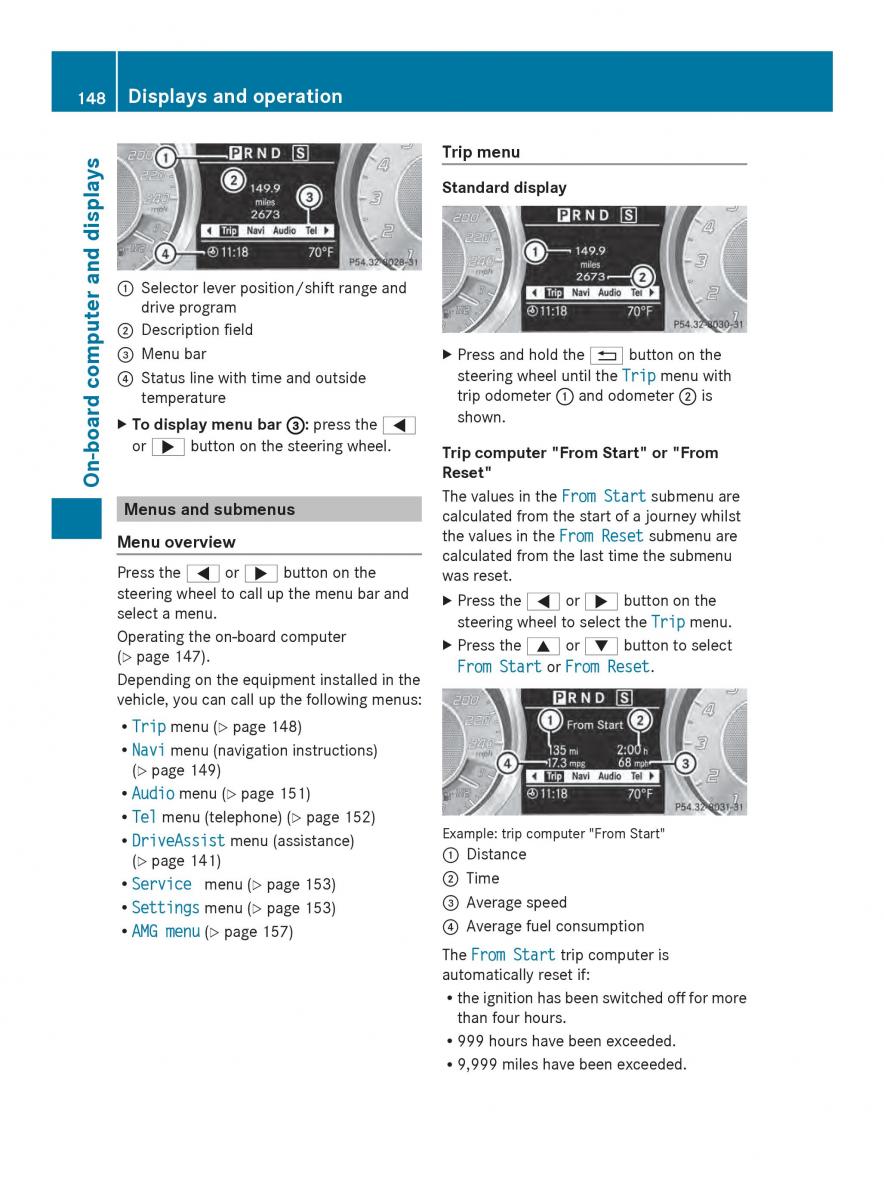 Mercedes Benz SLS AMG Coupe Roadster C197 owners manual / page 150