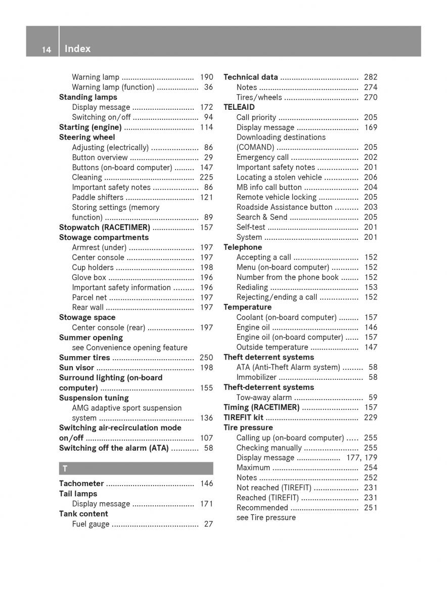 Mercedes Benz SLS AMG Coupe Roadster C197 owners manual / page 16