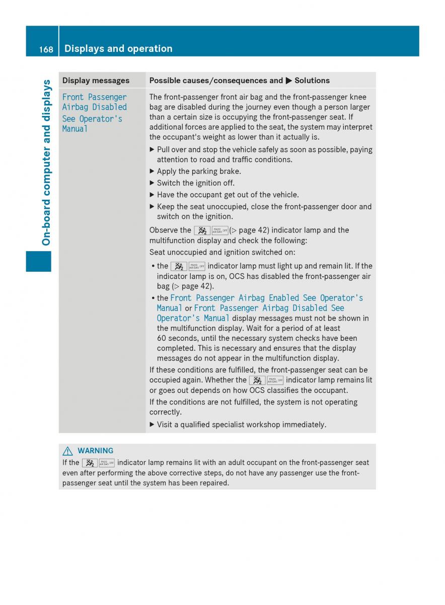 Mercedes Benz SLS AMG Coupe Roadster C197 owners manual / page 170