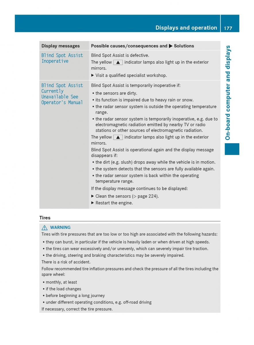 Mercedes Benz SLS AMG Coupe Roadster C197 owners manual / page 179