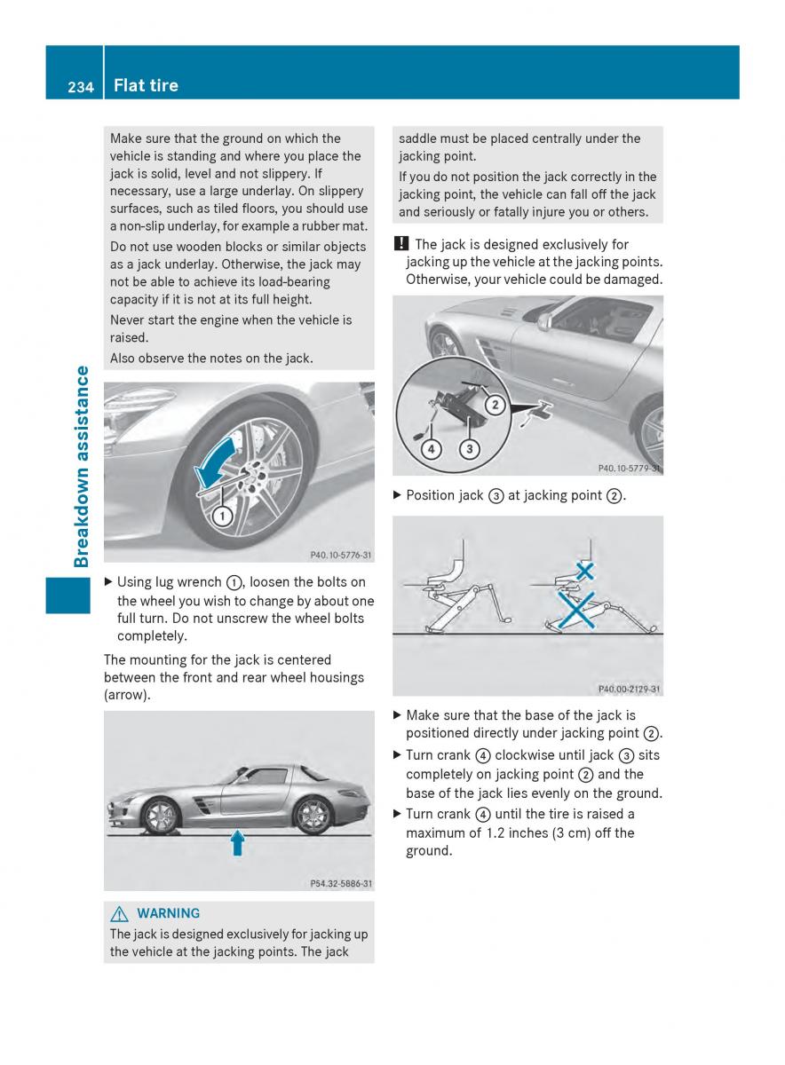 Mercedes Benz SLS AMG Coupe Roadster C197 owners manual / page 236