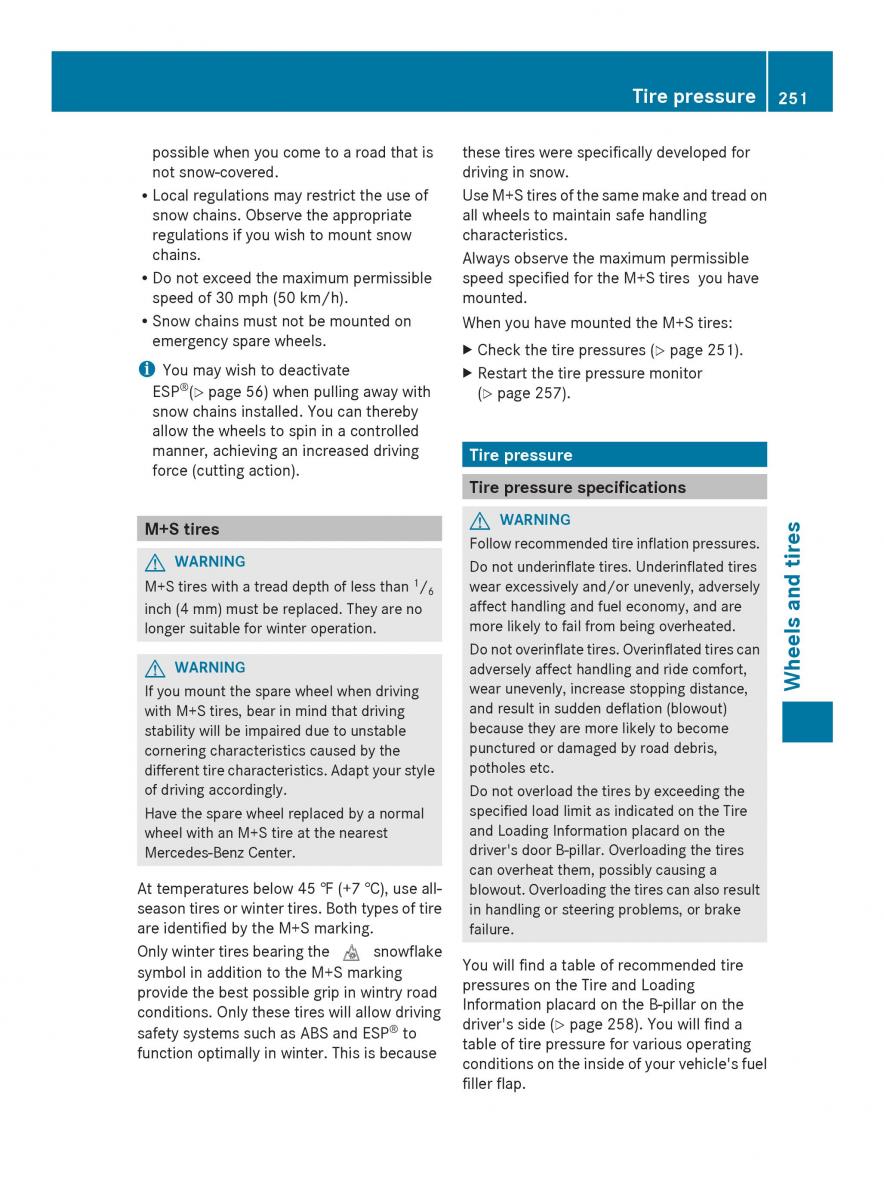 Mercedes Benz SLS AMG Coupe Roadster C197 owners manual / page 253