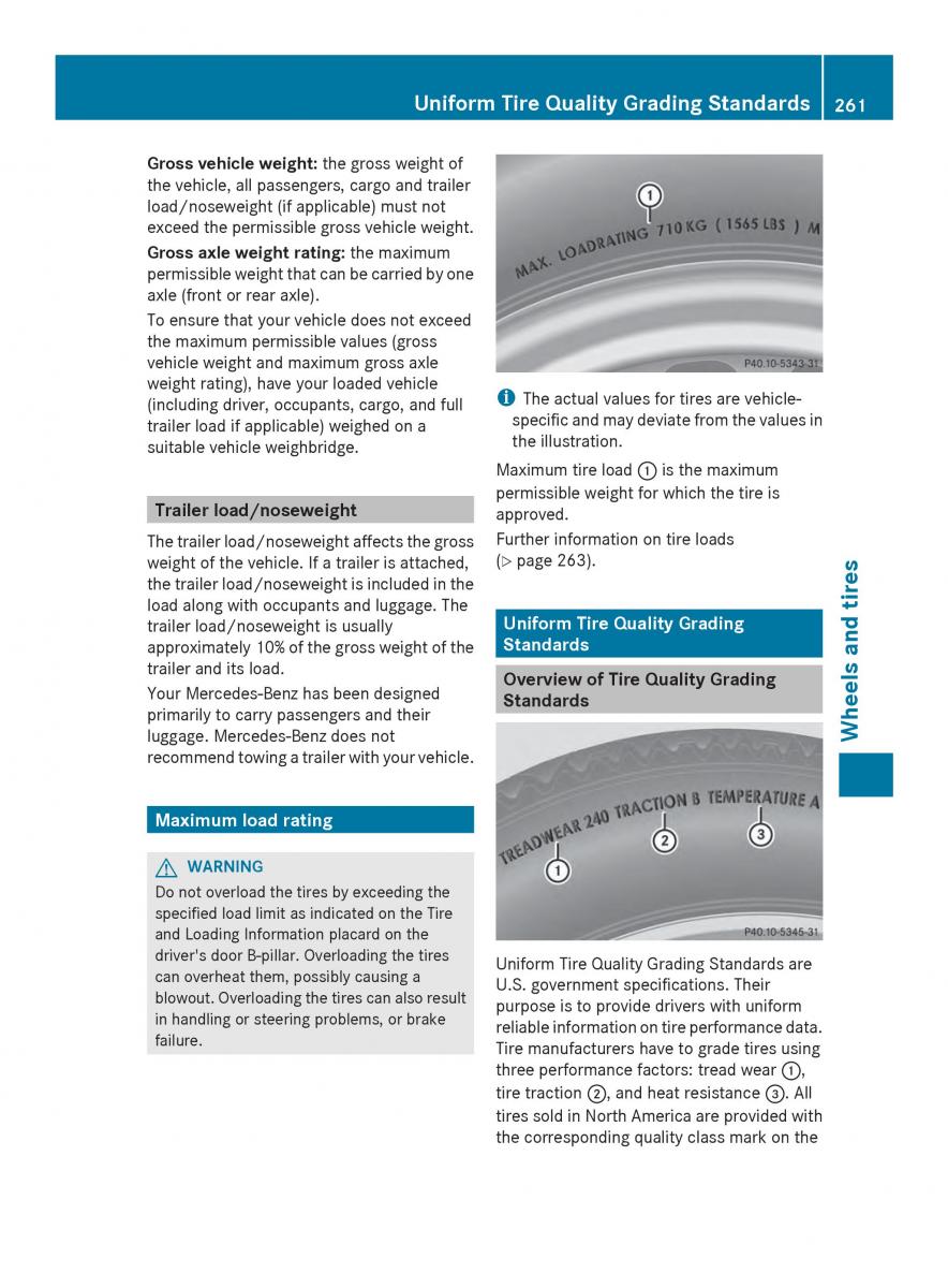 Mercedes Benz SLS AMG Coupe Roadster C197 owners manual / page 263