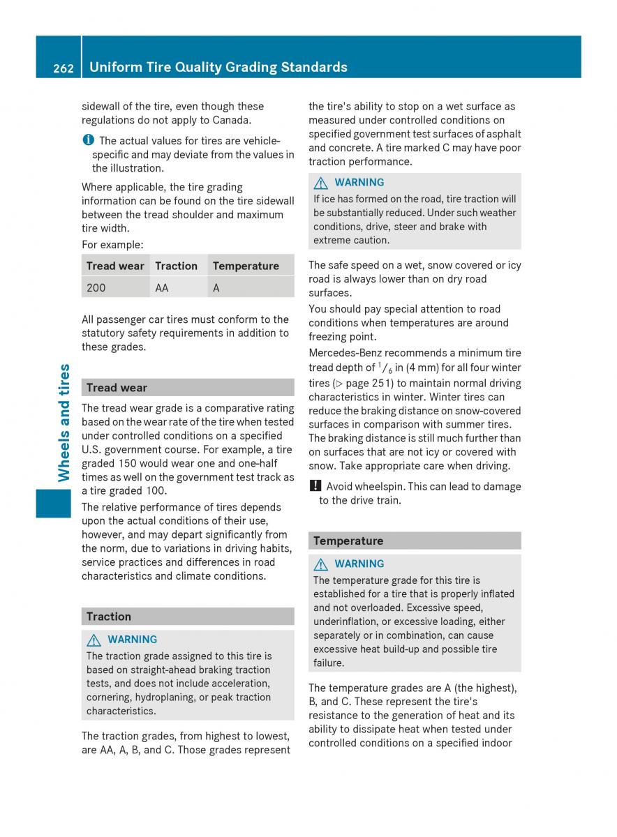 Mercedes Benz SLS AMG Coupe Roadster C197 owners manual / page 264