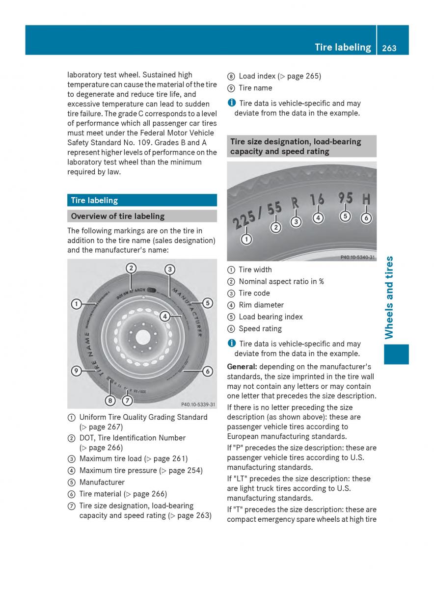 Mercedes Benz SLS AMG Coupe Roadster C197 owners manual / page 265