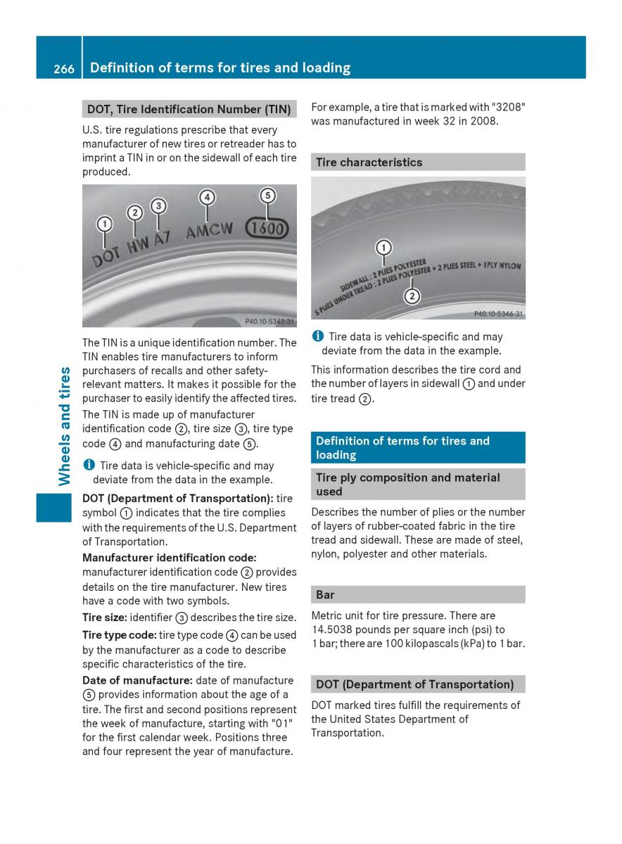 Mercedes Benz SLS AMG Coupe Roadster C197 owners manual / page 268