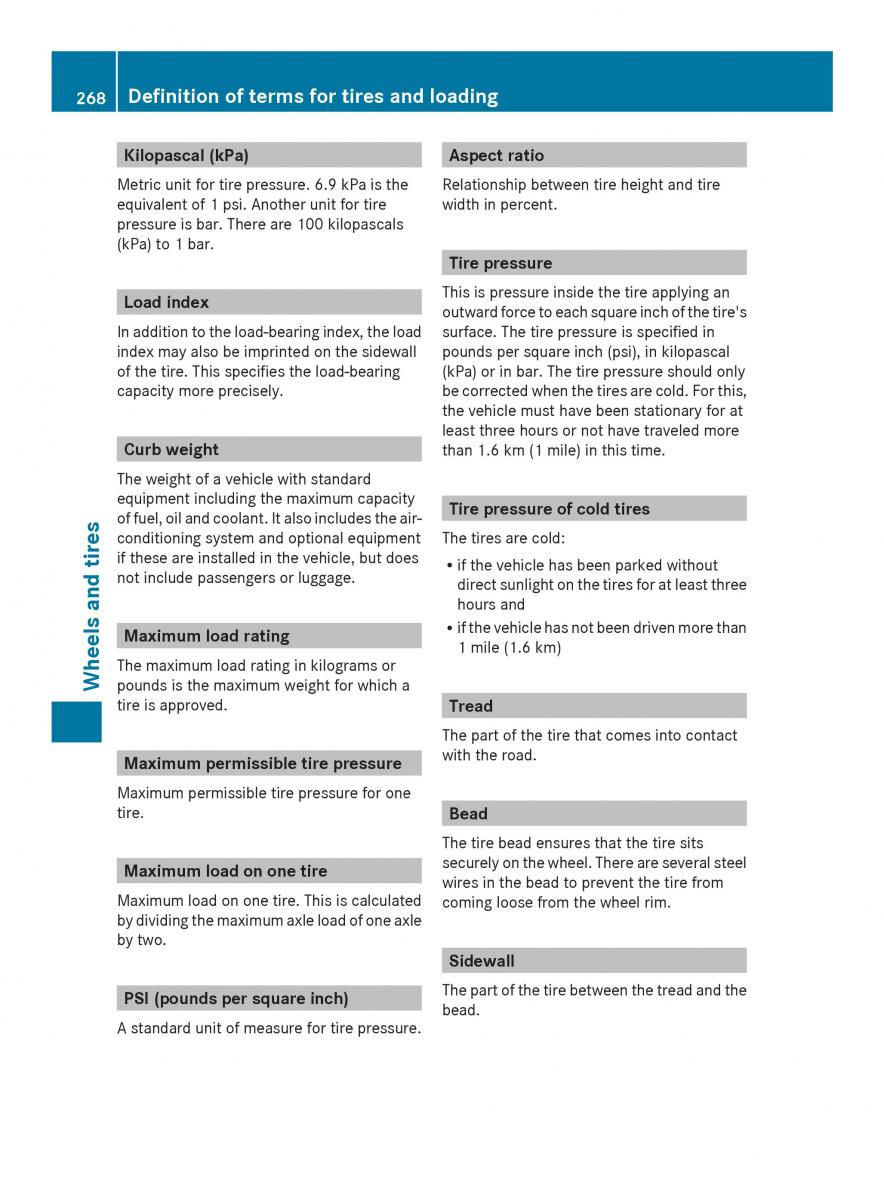 Mercedes Benz SLS AMG Coupe Roadster C197 owners manual / page 270