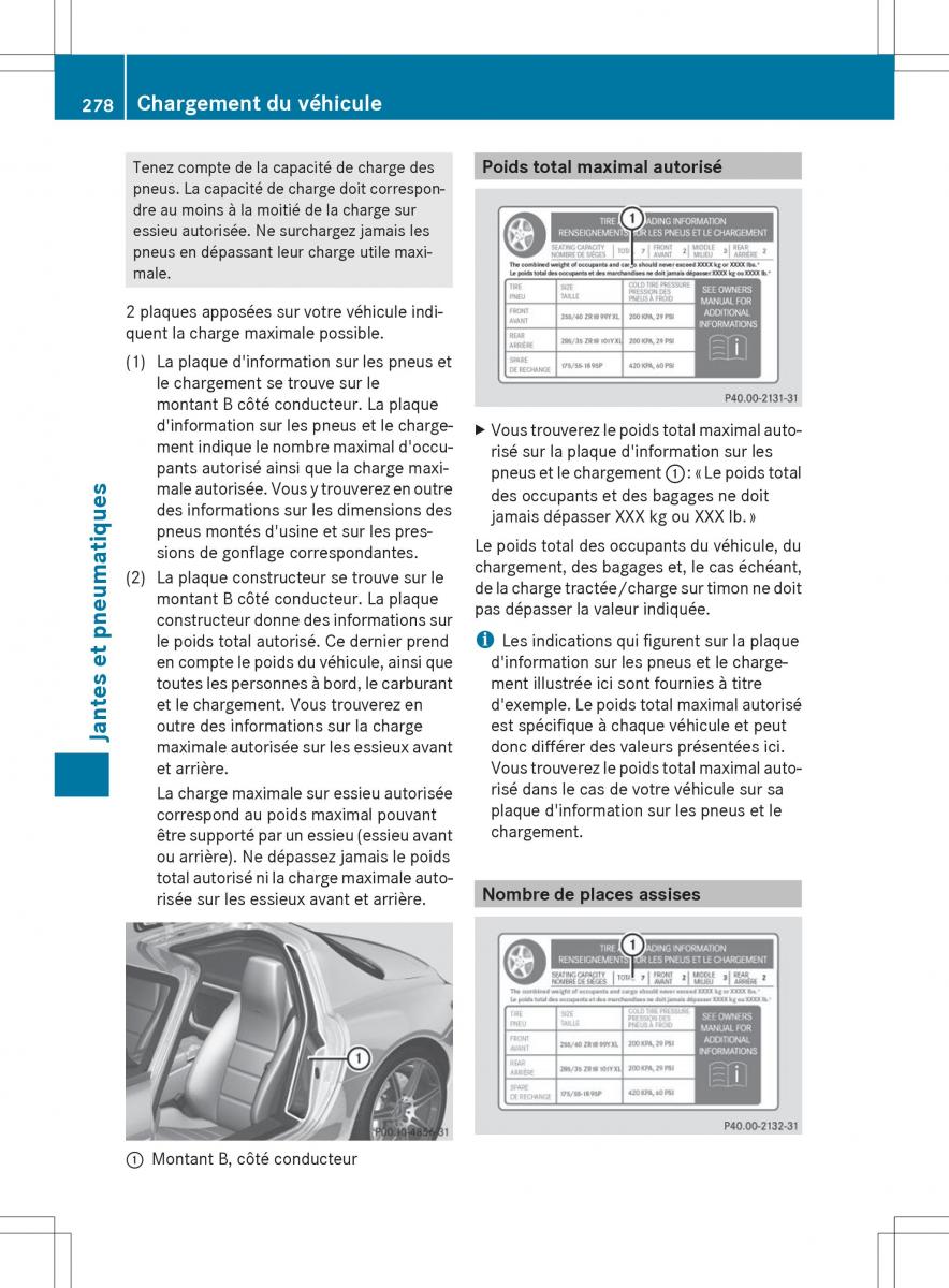 Mercedes Benz SLS AMG Coupe Roadster C197 manuel du proprietaire / page 280