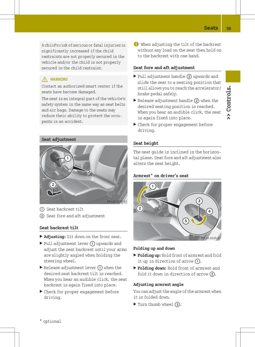 Smart Fortwo II 2 owners manual / page 61