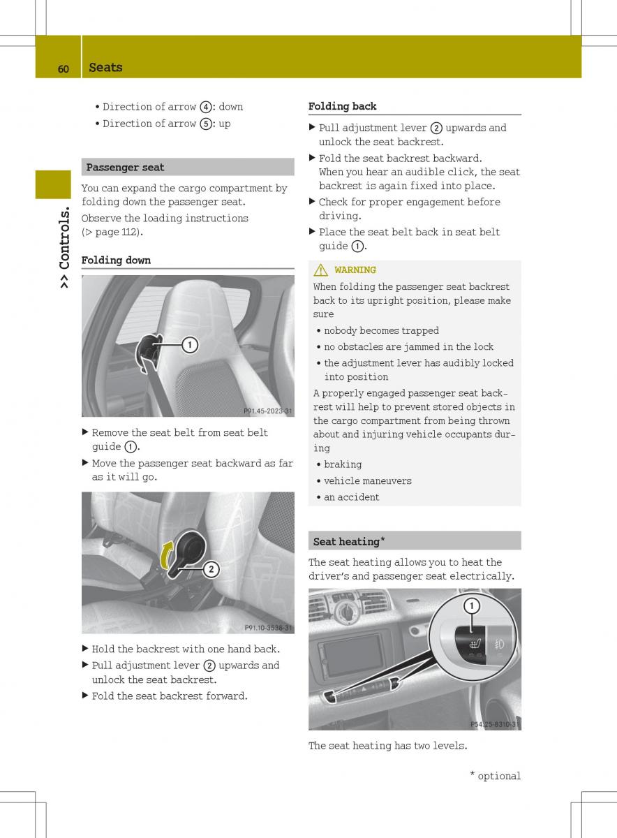 Smart Fortwo II 2 owners manual / page 62