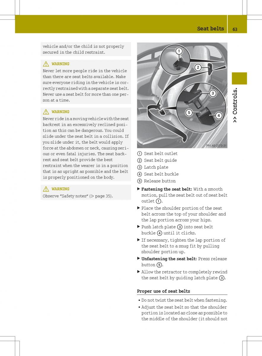 Smart Fortwo II 2 owners manual / page 65