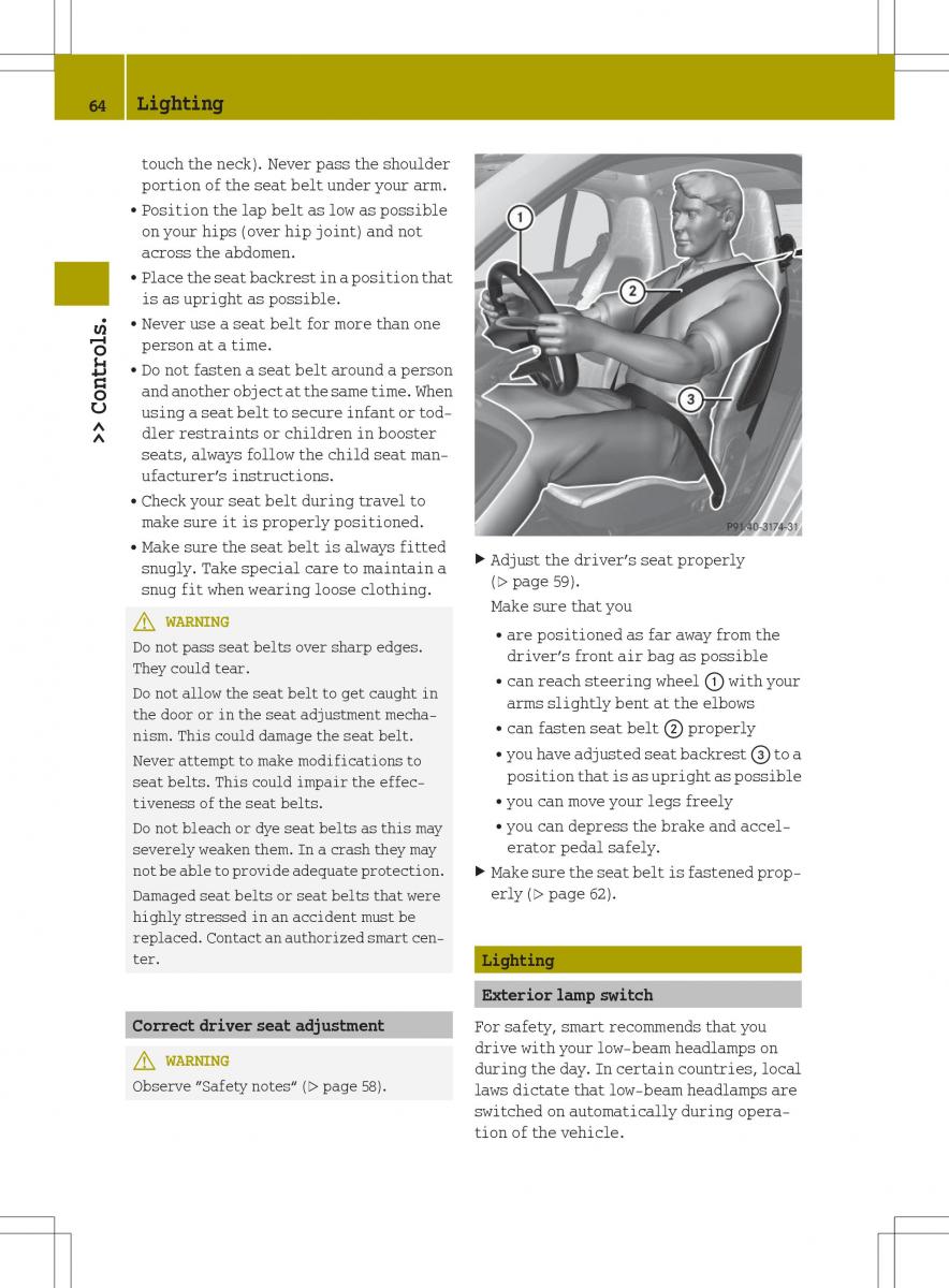 Smart Fortwo II 2 owners manual / page 66