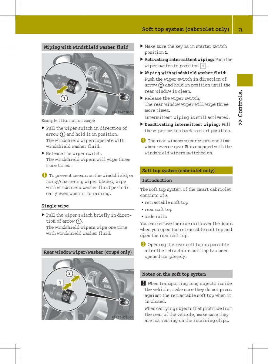 Smart Fortwo II 2 owners manual / page 73