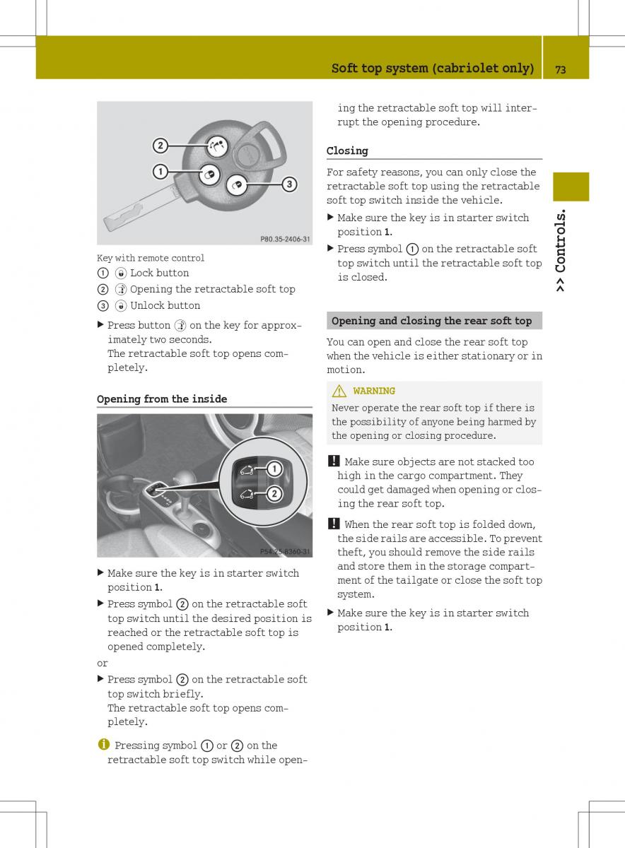 Smart Fortwo II 2 owners manual / page 75