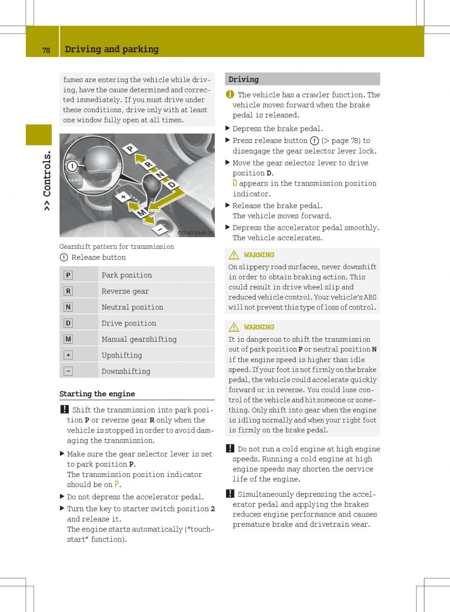 Smart Fortwo II 2 owners manual / page 80