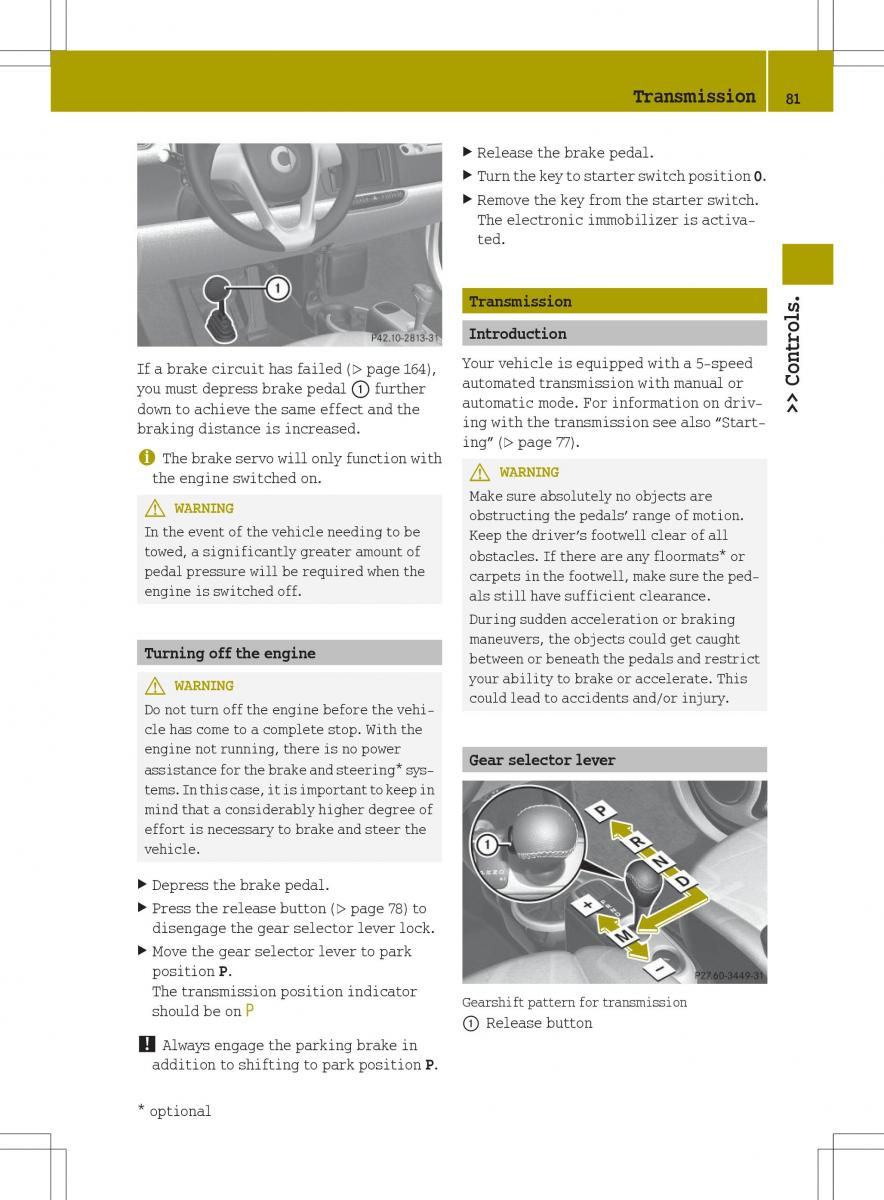 Smart Fortwo II 2 owners manual / page 83