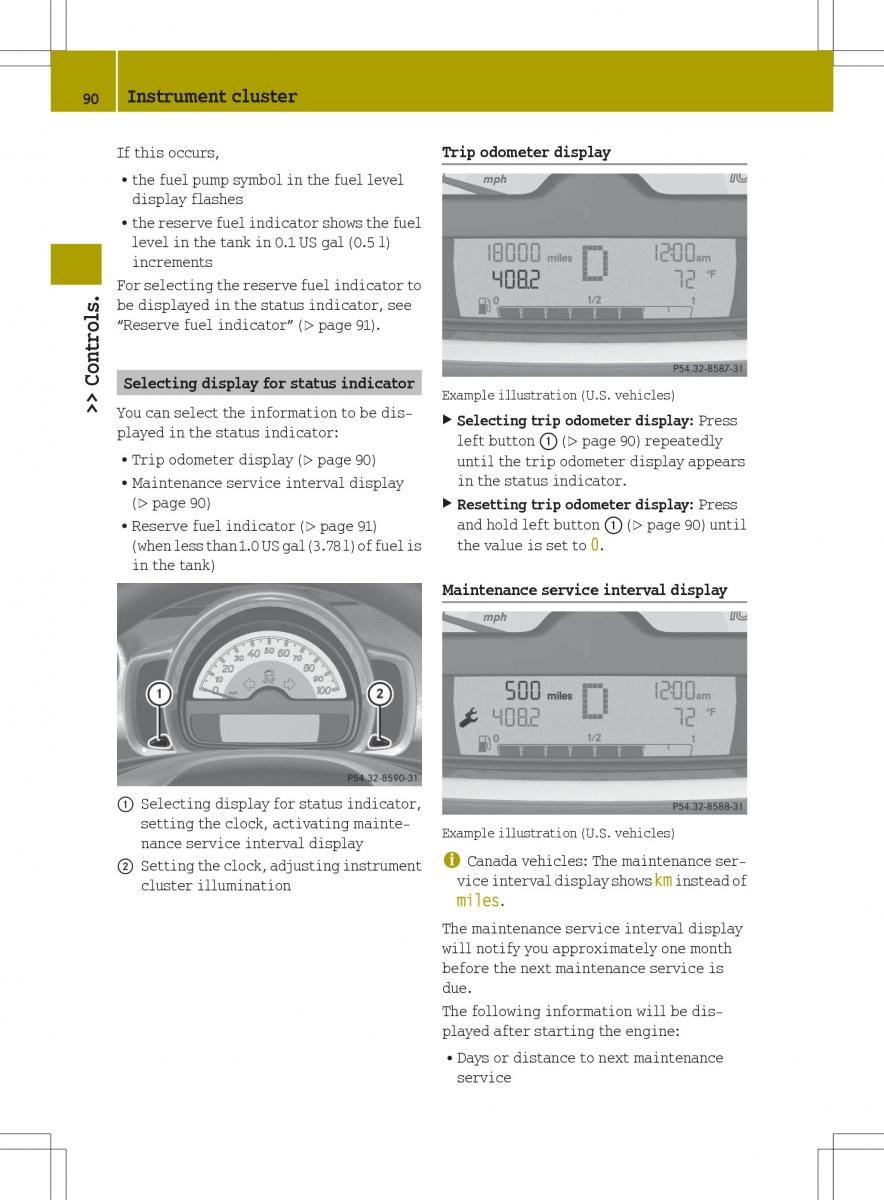 Smart Fortwo II 2 owners manual / page 92