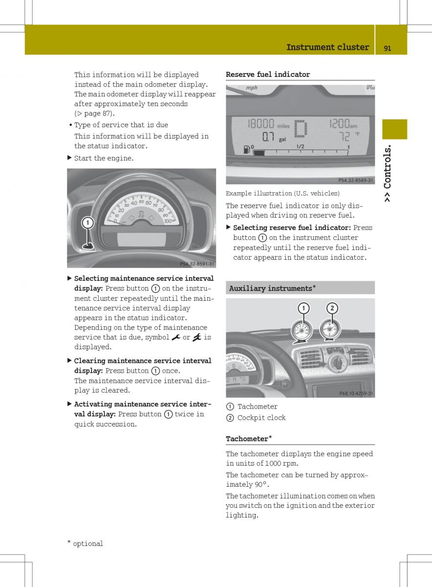 Smart Fortwo II 2 owners manual / page 93