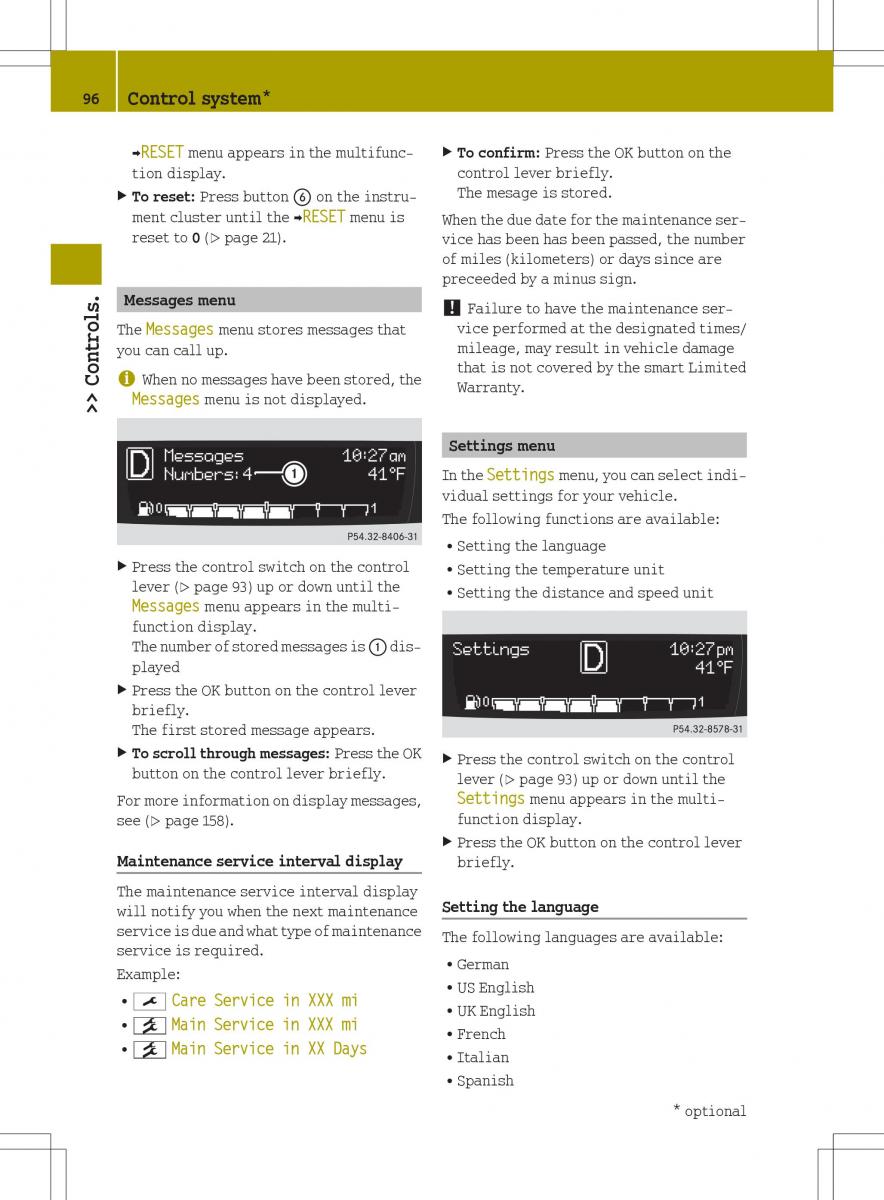 Smart Fortwo II 2 owners manual / page 98