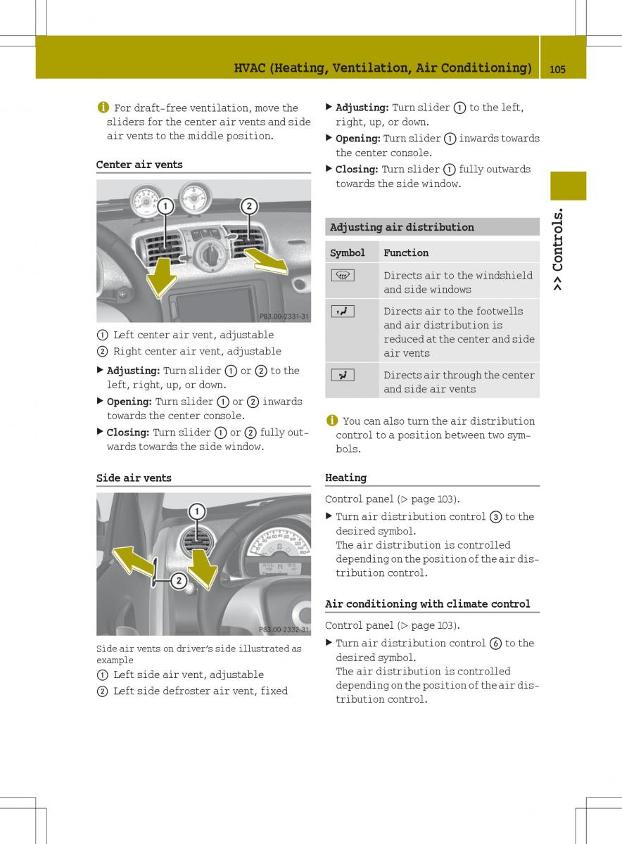 Smart Fortwo II 2 owners manual / page 107