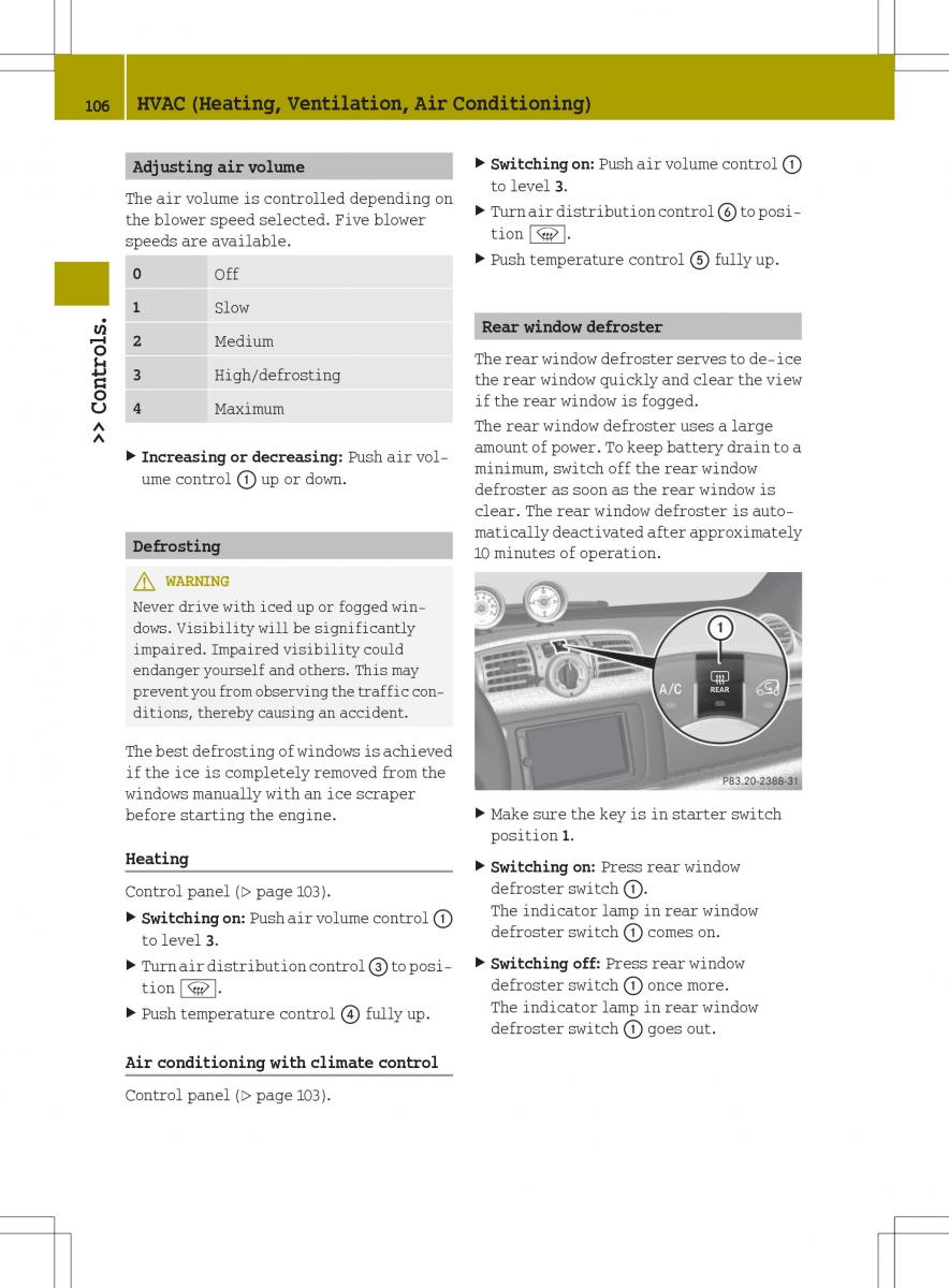 Smart Fortwo II 2 owners manual / page 108