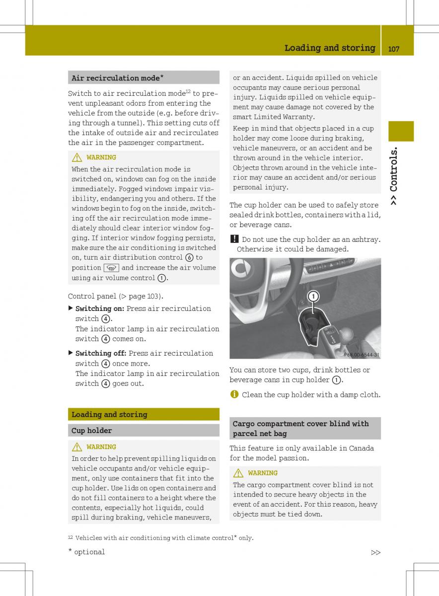 Smart Fortwo II 2 owners manual / page 109