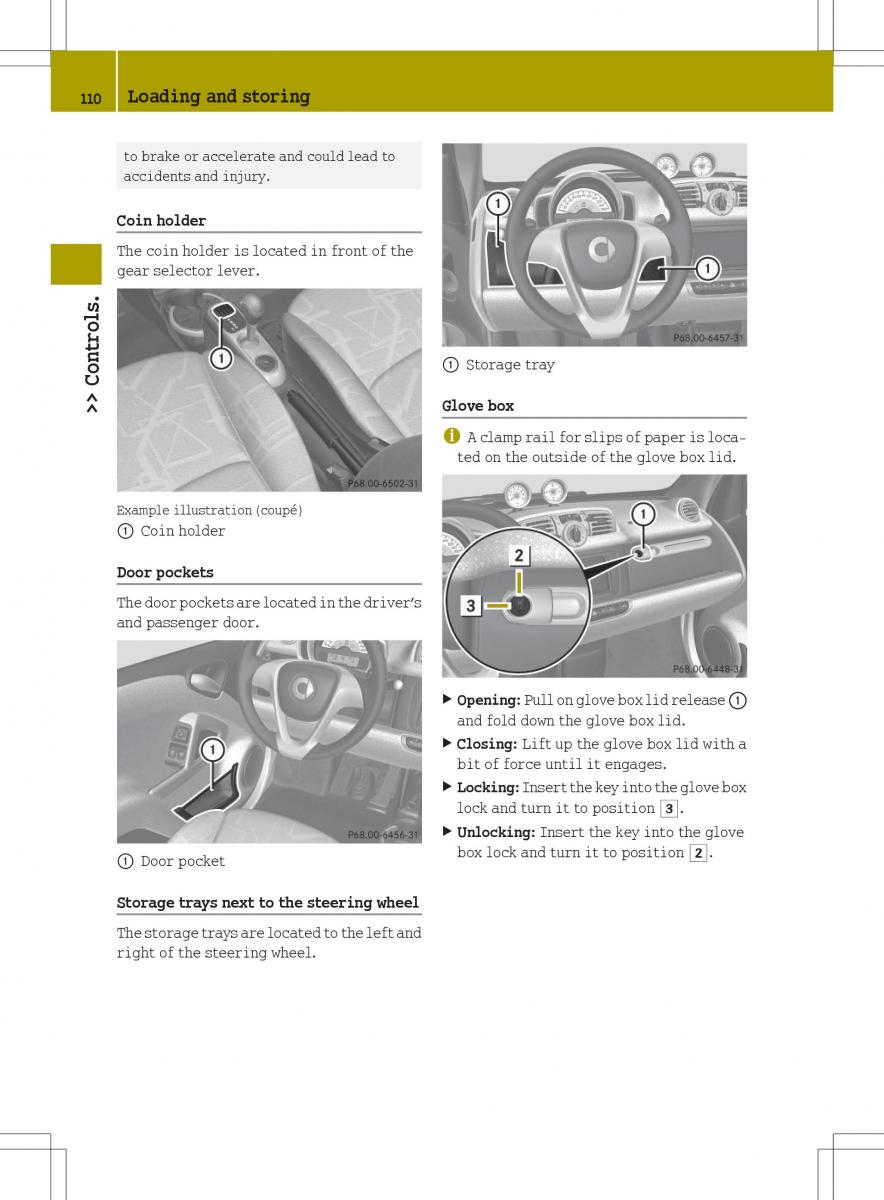 Smart Fortwo II 2 owners manual / page 112