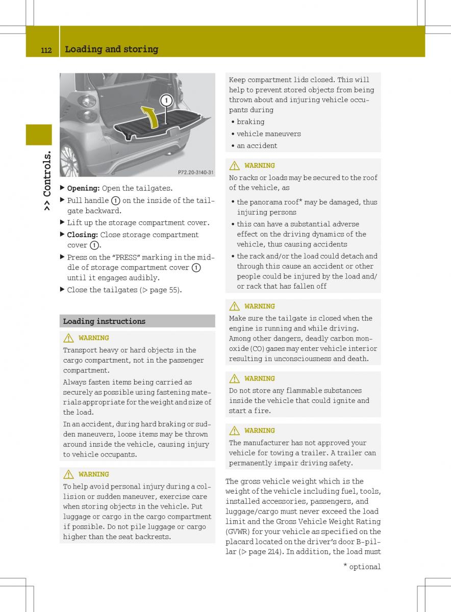 Smart Fortwo II 2 owners manual / page 114