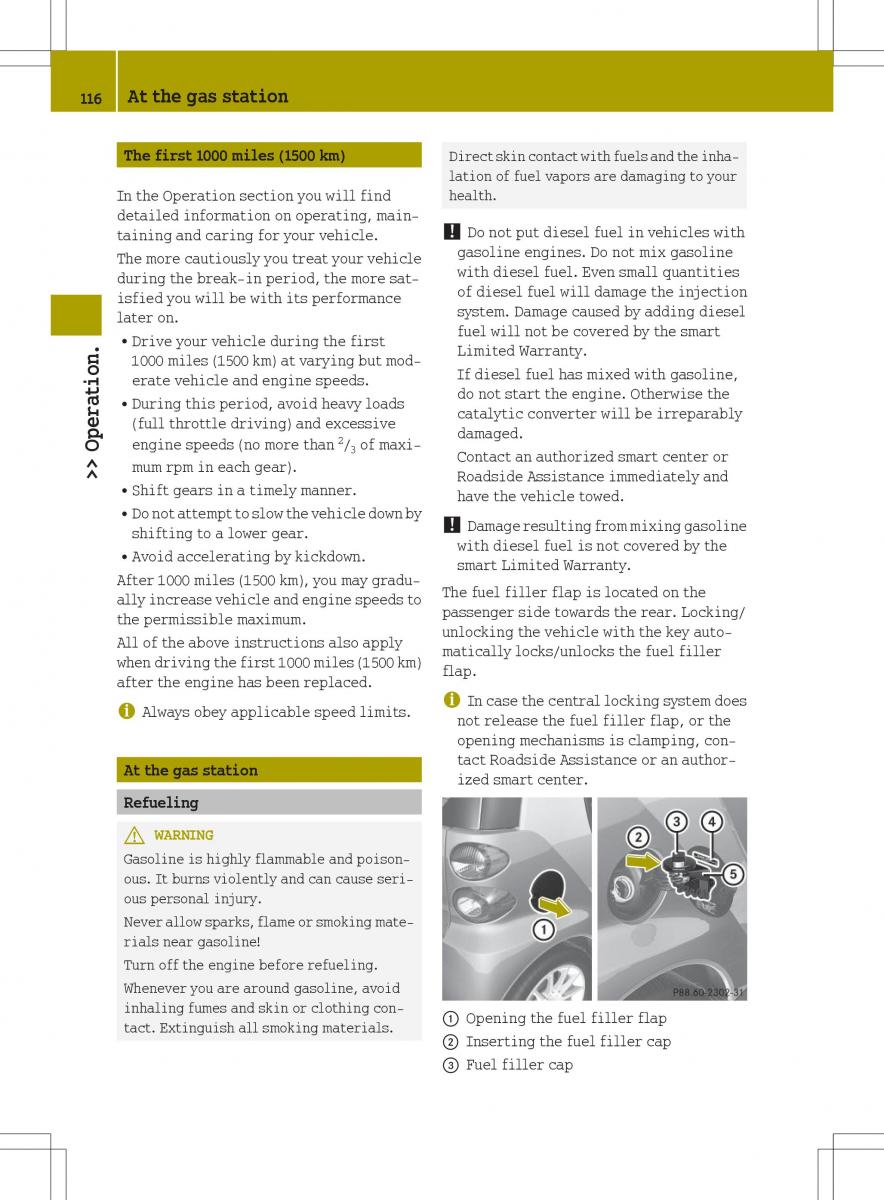 Smart Fortwo II 2 owners manual / page 118