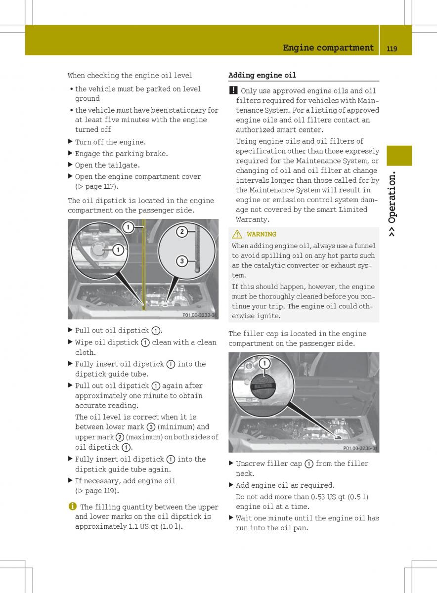 Smart Fortwo II 2 owners manual / page 121