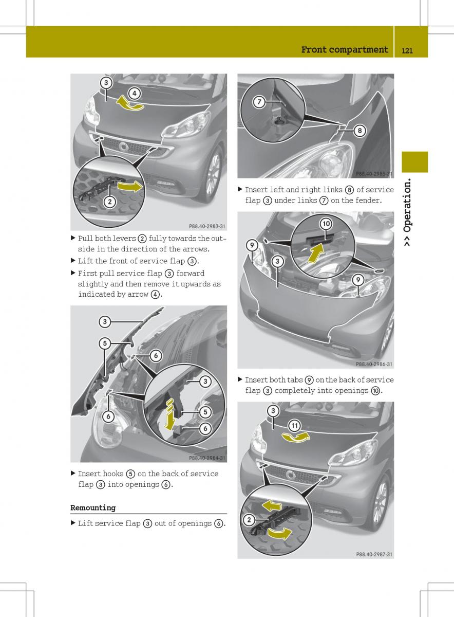 Smart Fortwo II 2 owners manual / page 123