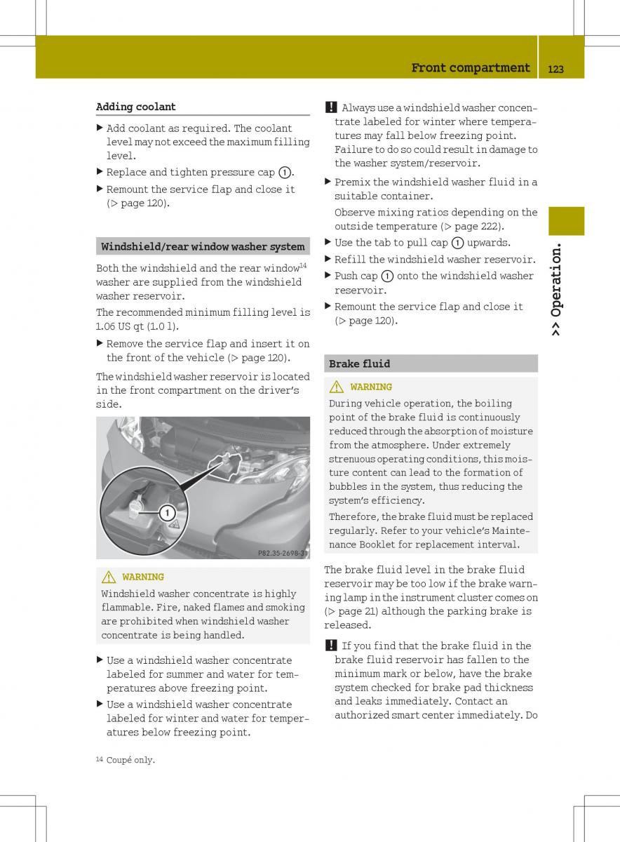 Smart Fortwo II 2 owners manual / page 125