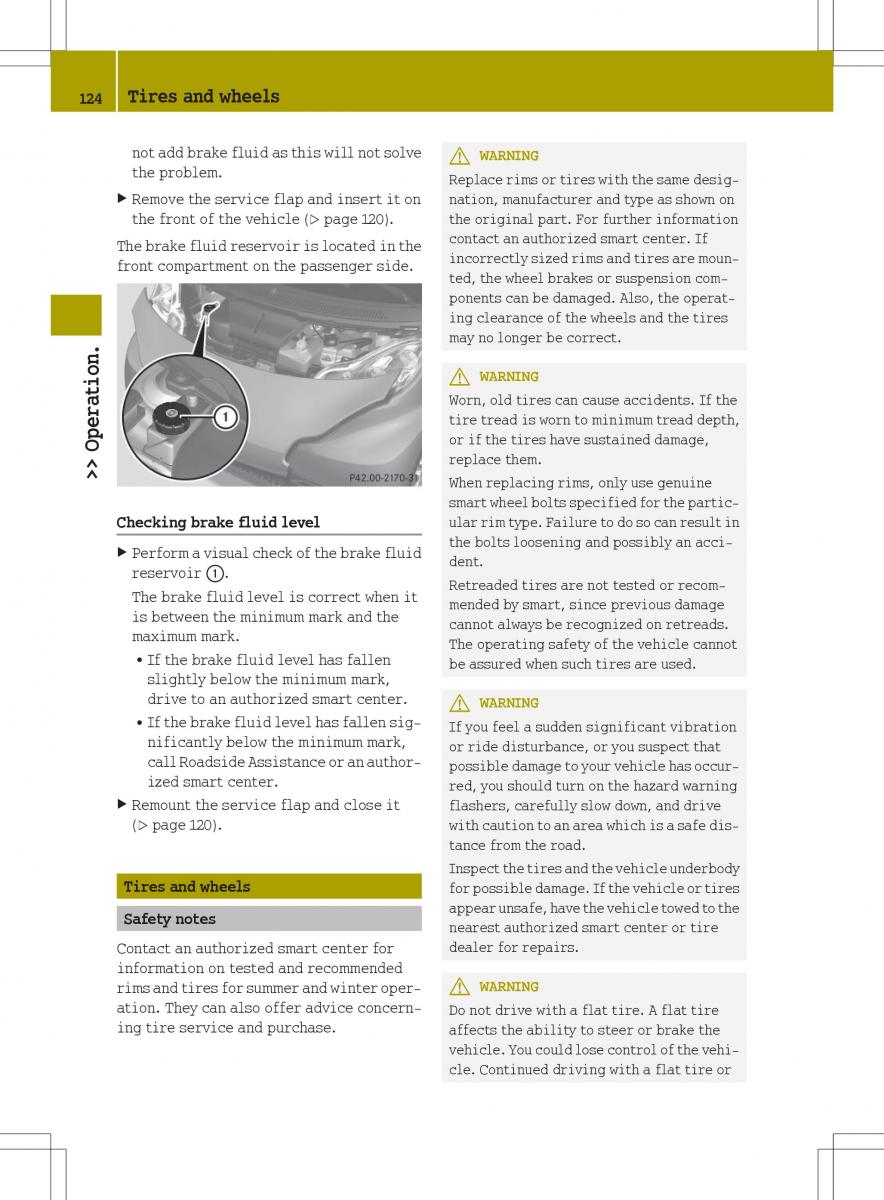 Smart Fortwo II 2 owners manual / page 126