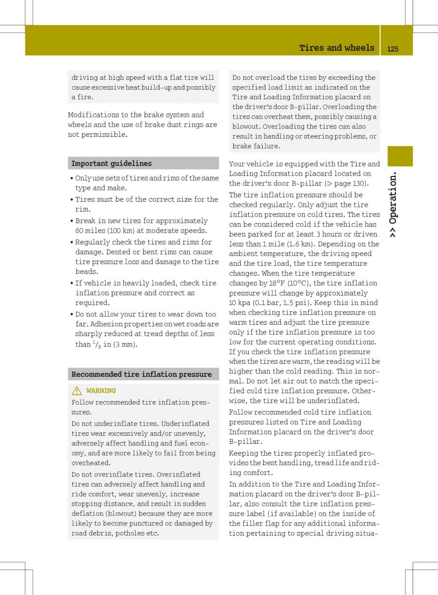 Smart Fortwo II 2 owners manual / page 127