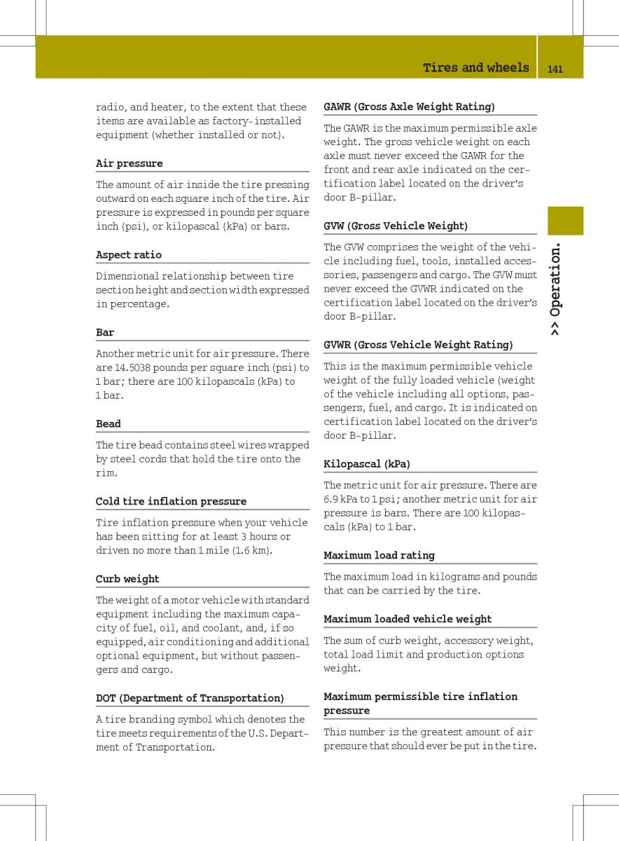 Smart Fortwo II 2 owners manual / page 143